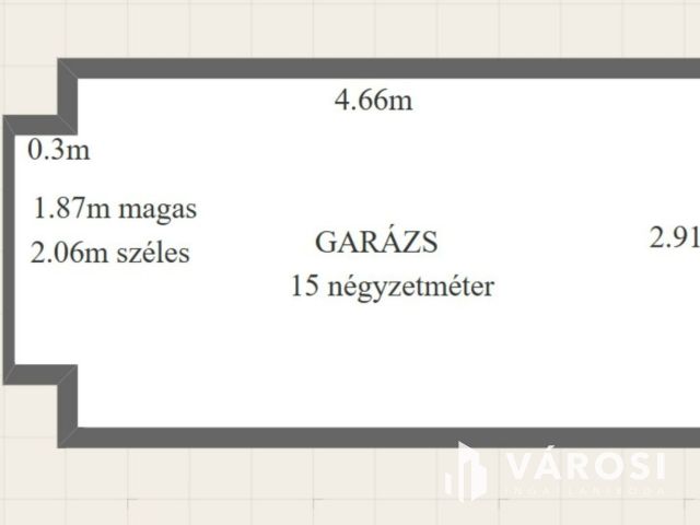 Eladó garázs a Vasvári Pál utcában kisebb autó tárolására