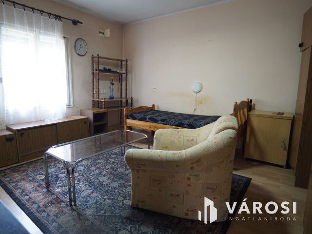 Teleki utcában, udvari lakás kis zöldterülettel