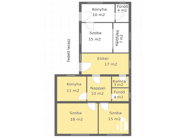 Tágas téglaház a Béke-telepen