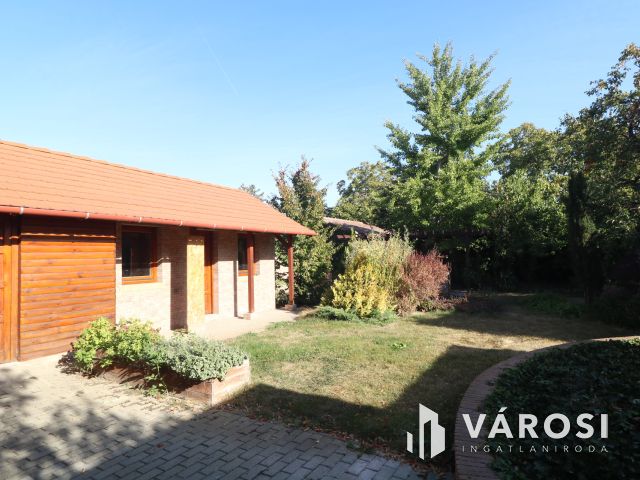 Tápén modern családi ház, parkosított kerttel.