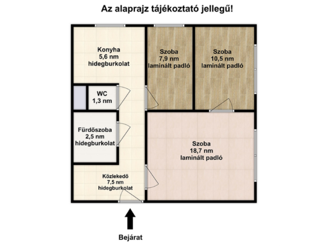 3 szobás felújított lakás kiadó a Sárosi utcában!